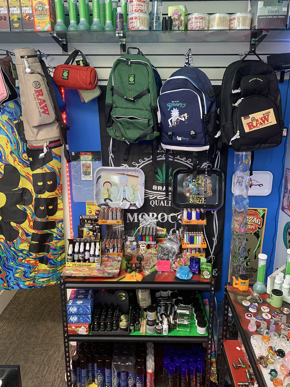 Tokers Head Shop Aurora Colorado - lighters - rolling-trays - backpacks - travel bags